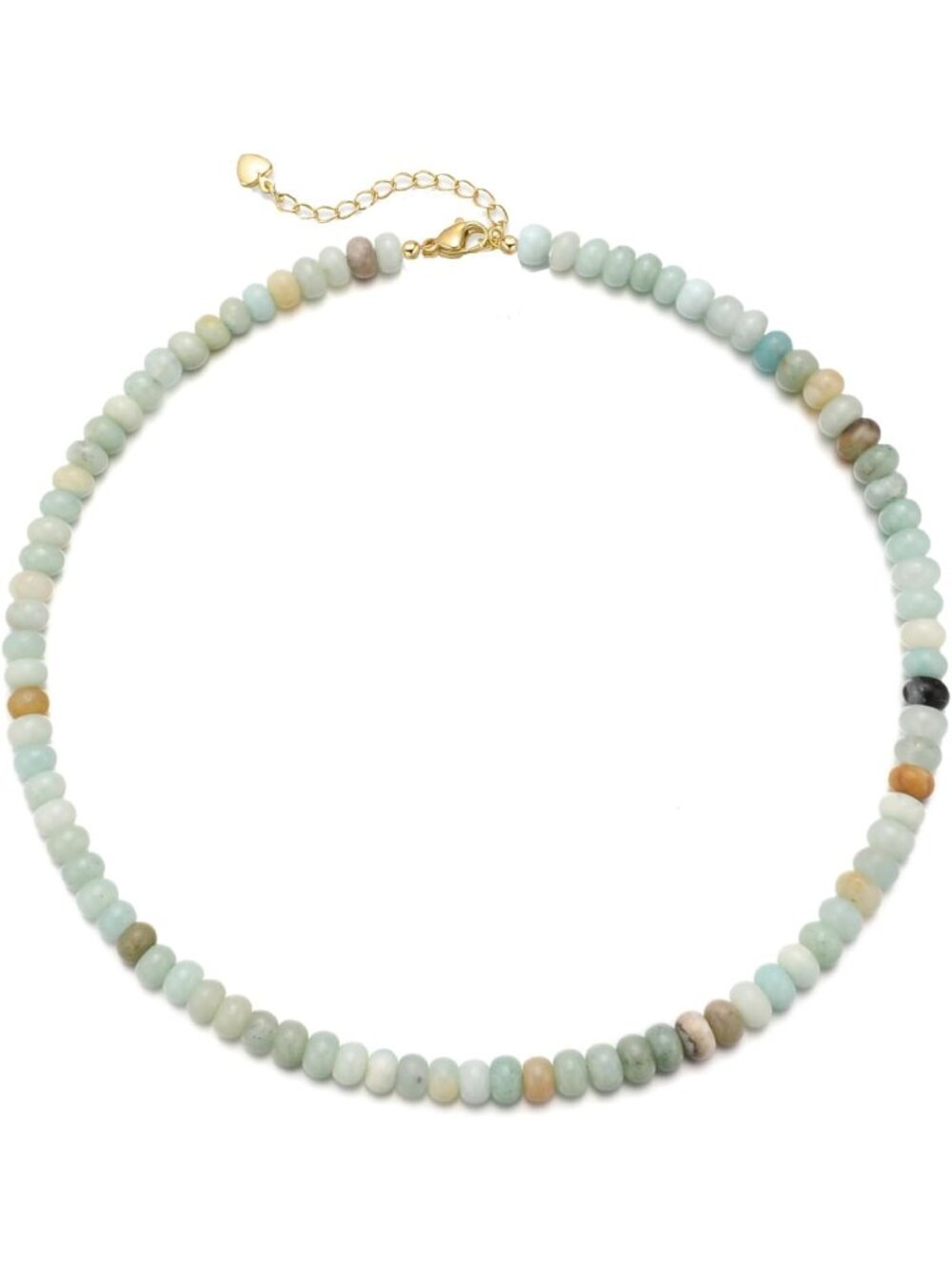 Women's Beige Beaded Gold Choker Necklace Boho Summer Beach Jewelry